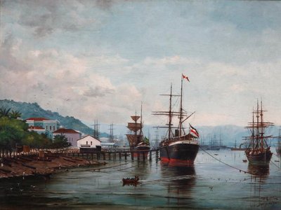 Port of Santos by Benedito Calixto